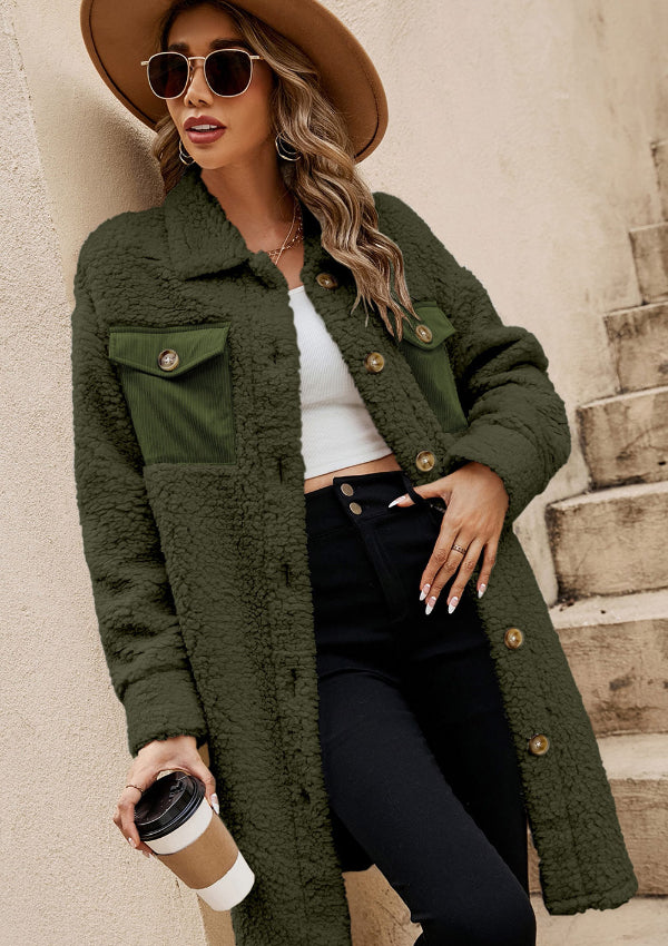 Long Sleeve Teddy Jacket