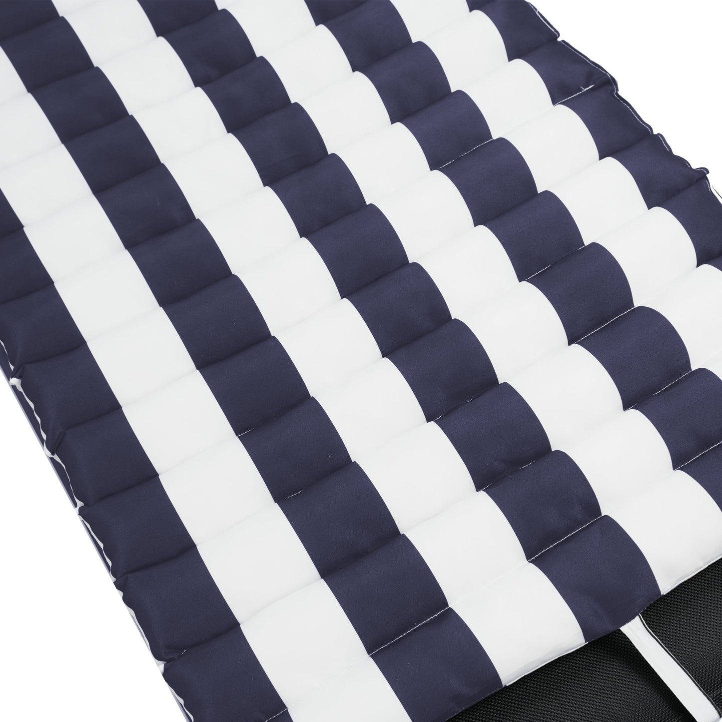 2 PCS Set Outdoor Lounge Chair Cushion Replacement Patio Seat Cushion ,BLUE-WHITE Stripe - MONLANE