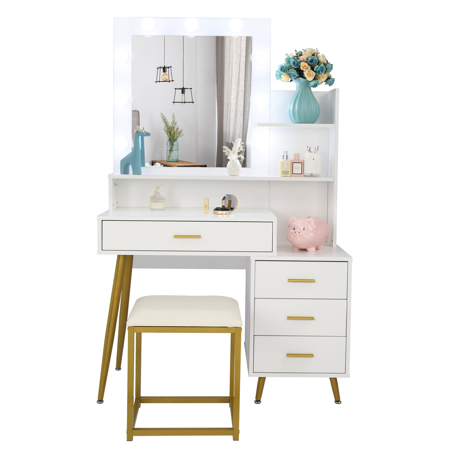 Vanity Set with LED Bulbs
