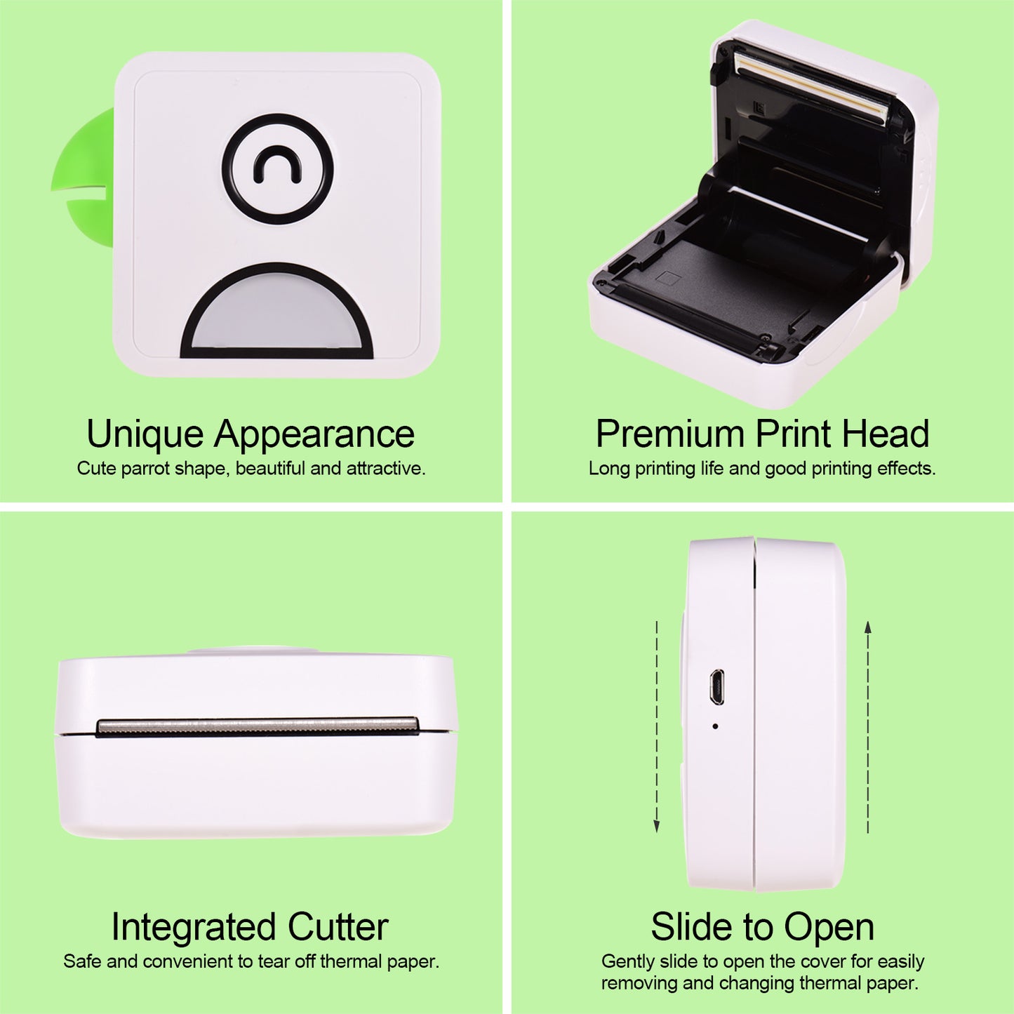 Inkless Photo Printer with Bluetooth Connection