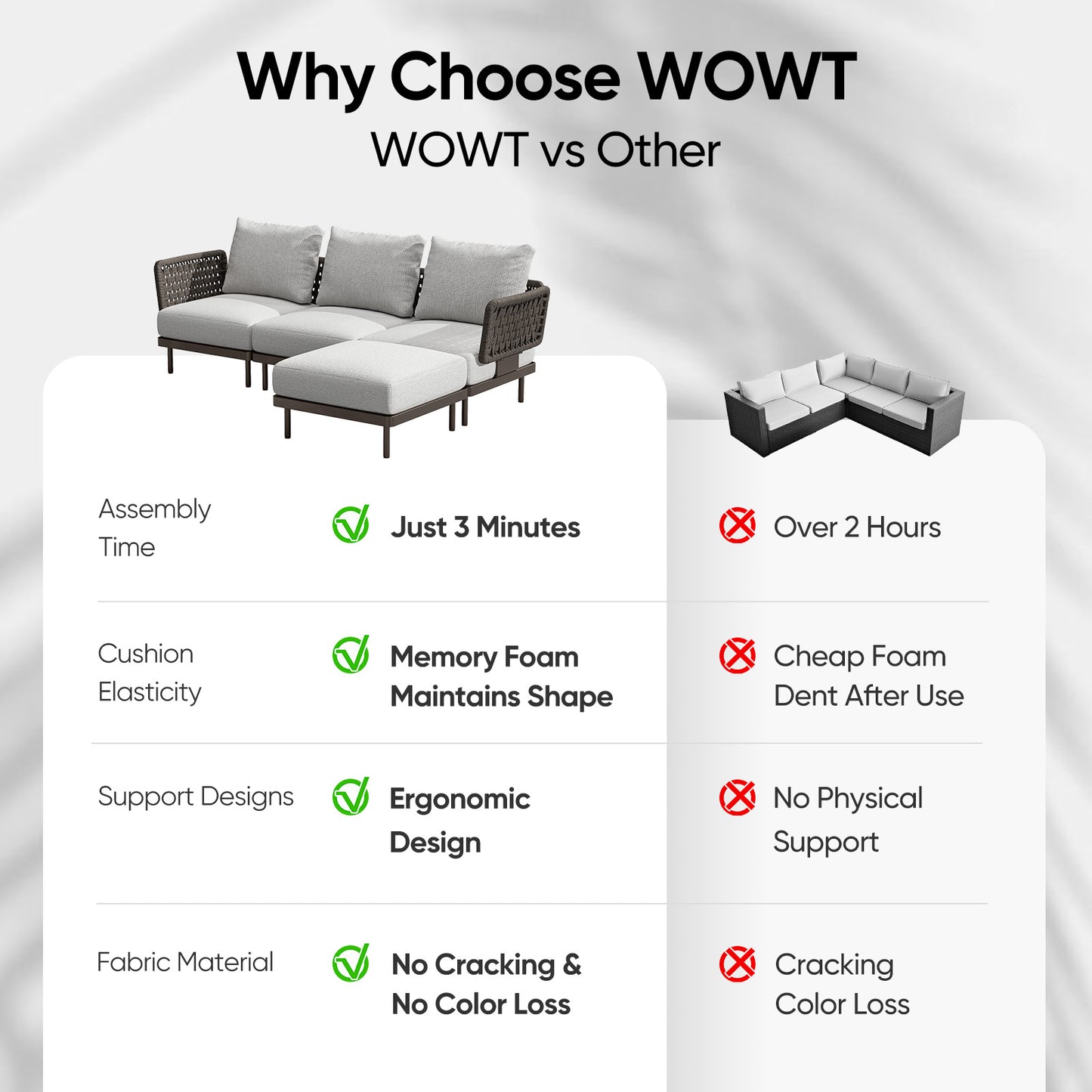 Patio Sofa With Adjustable Recliner
