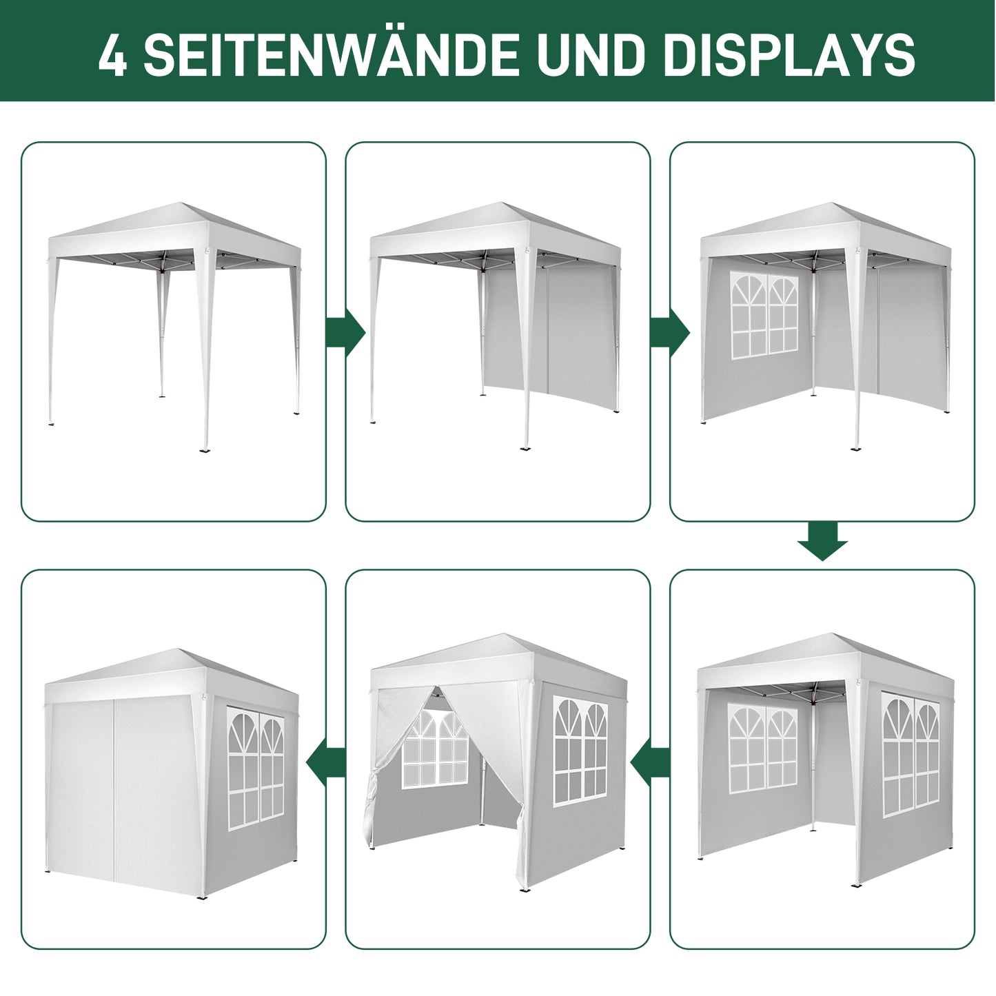 6.5x6.5ft Pop Up Canopy Tent