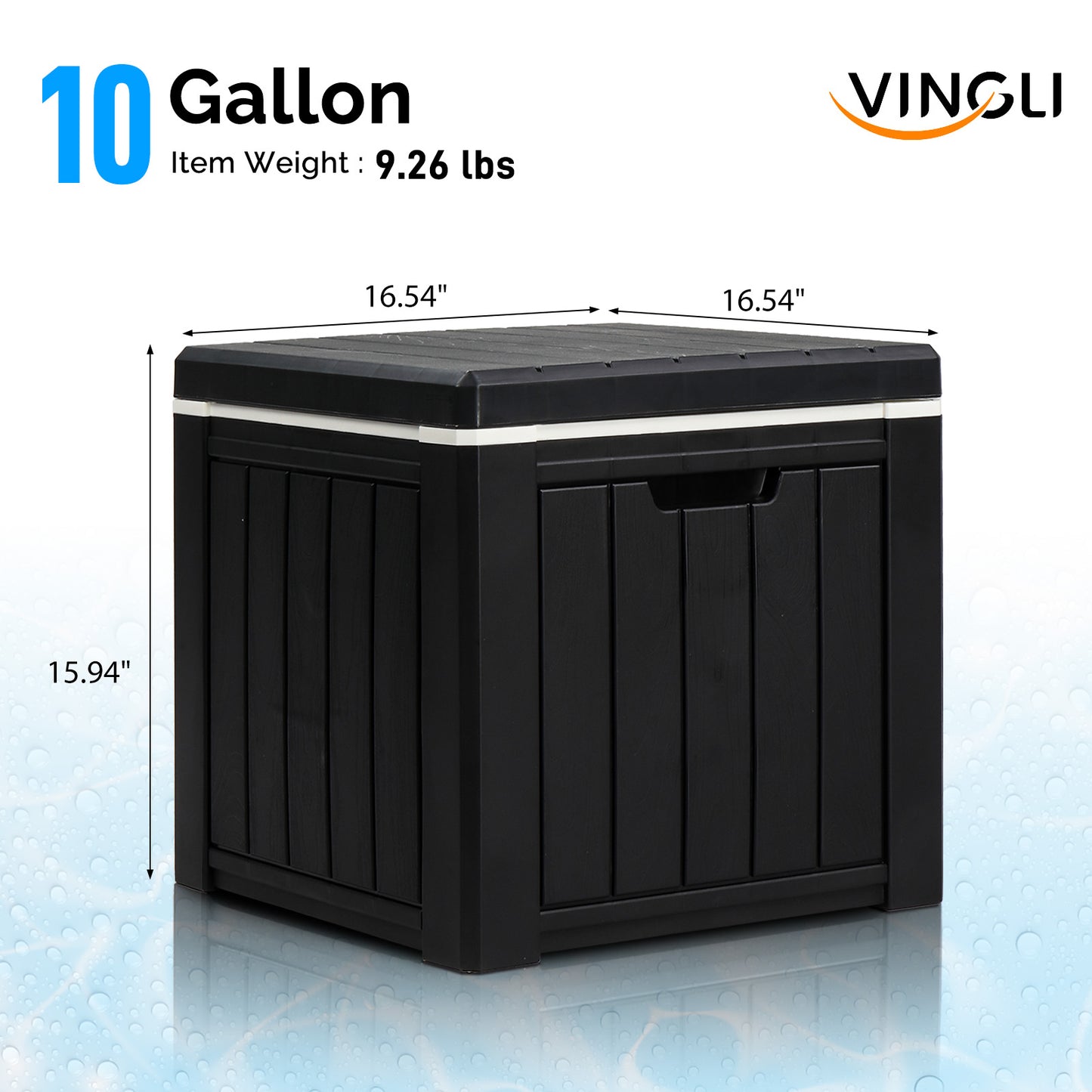 Portable Ice Chest with Built-in Handle