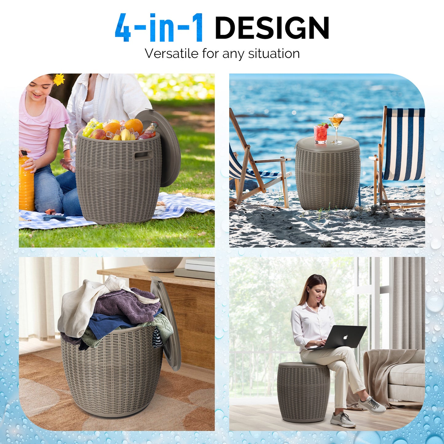 Multifunctional Outdoor Ice Cooler