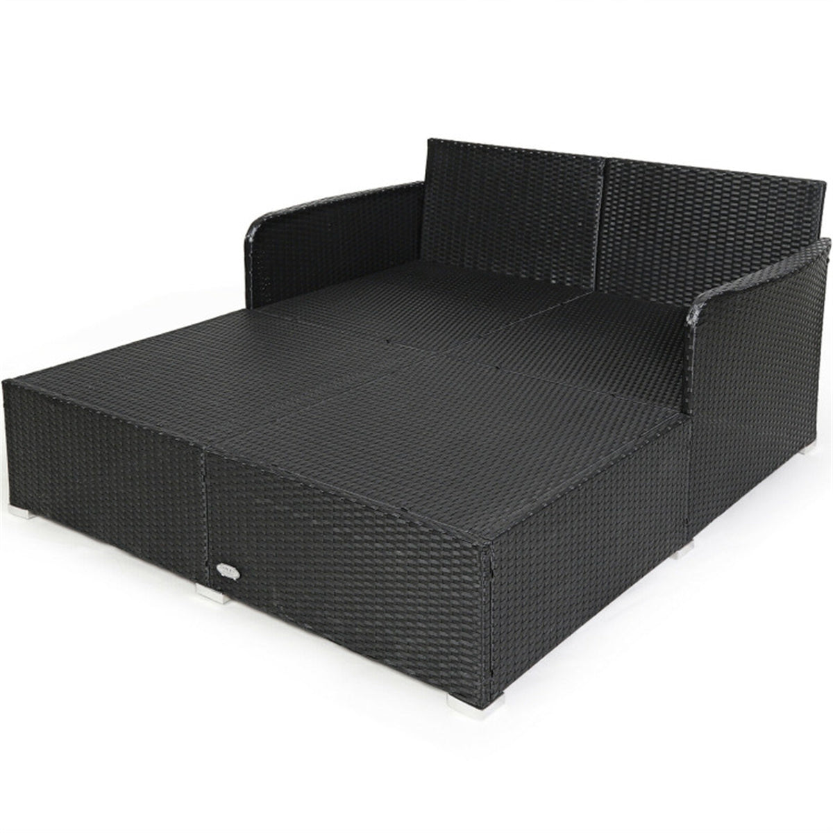 Red Outdoor Rattan Daybed
