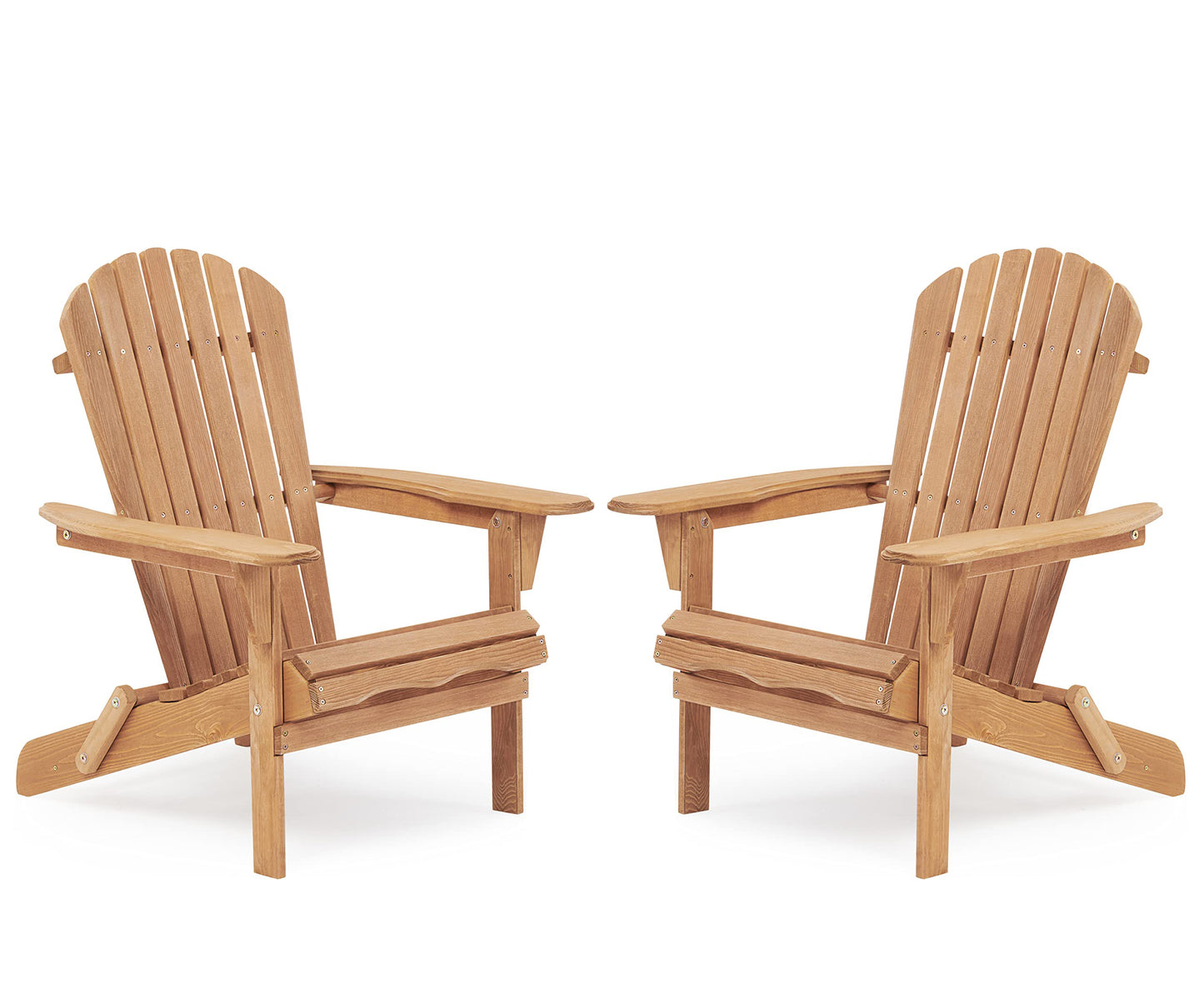 Wooden Outdoor Folding Adirondack Chair Set