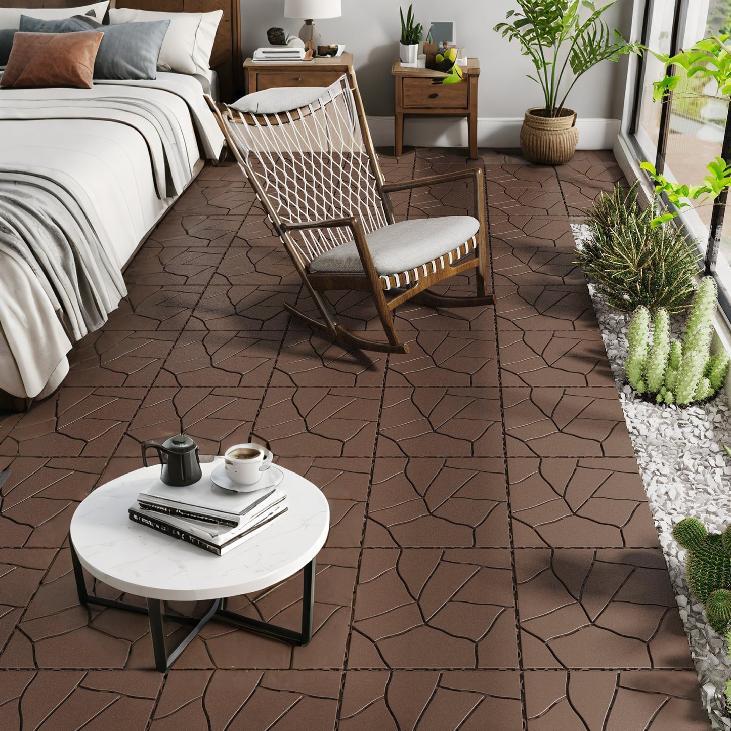 DIY Easy To Clean Interlocking Deck Tiles