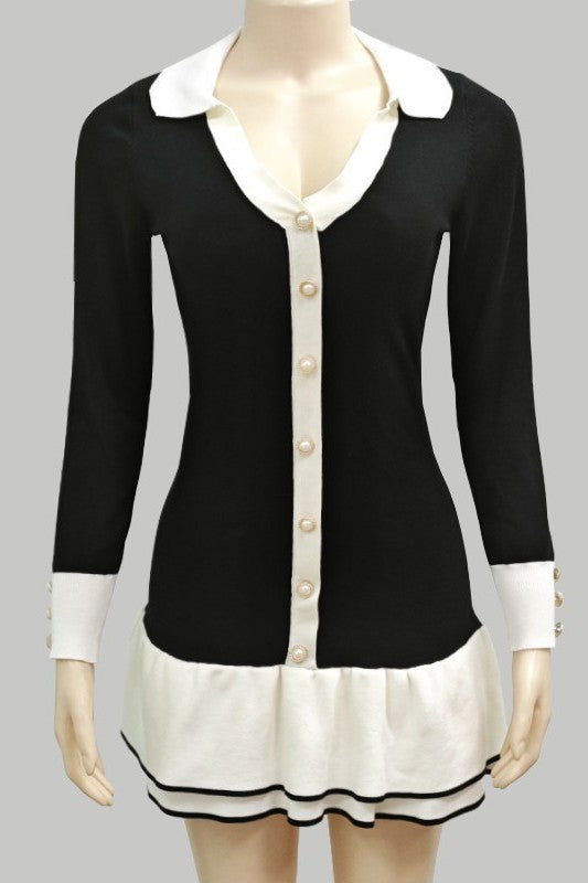 FASHIONABLE SWEATER DRESS