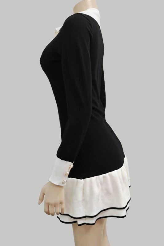 FASHIONABLE SWEATER DRESS