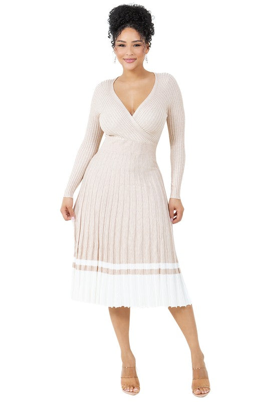LUXURIOUS LONG MAXI KNIT DRESS