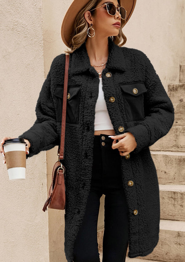 Long Sleeve Teddy Jacket