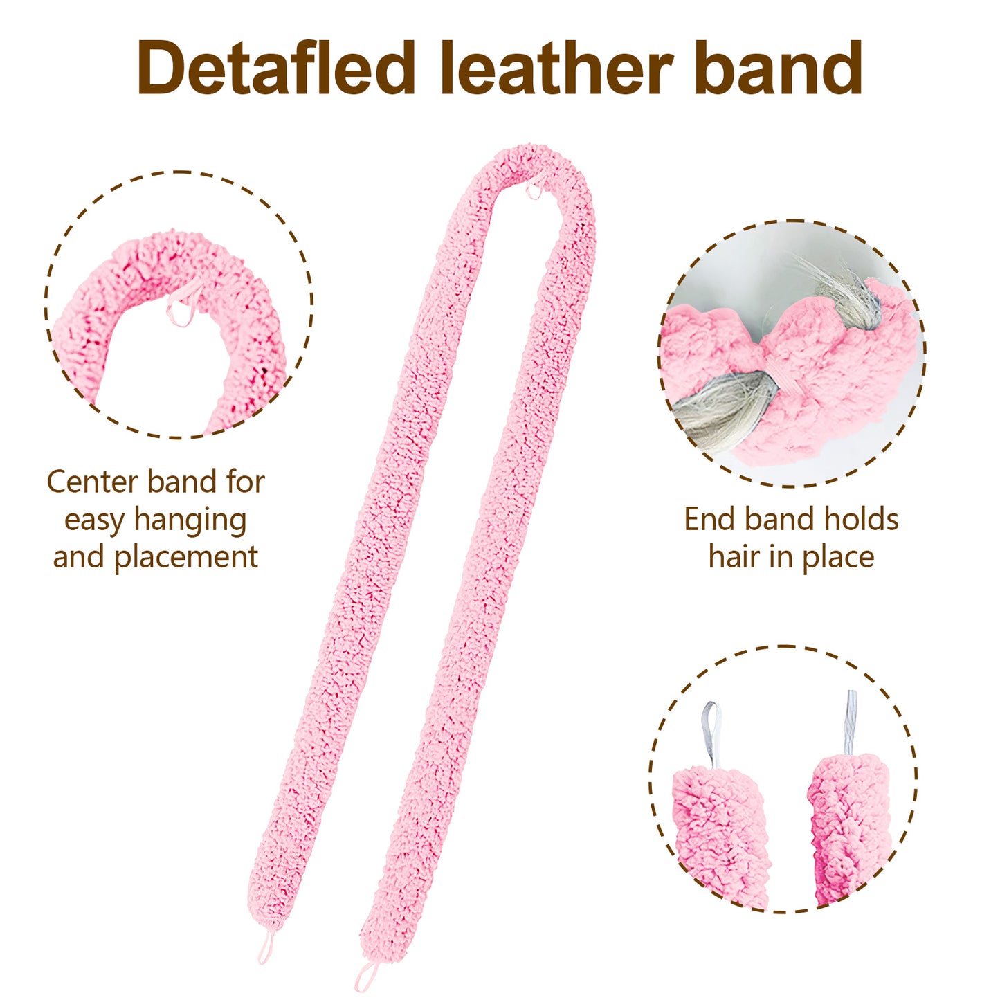 Satin heatless hair curler