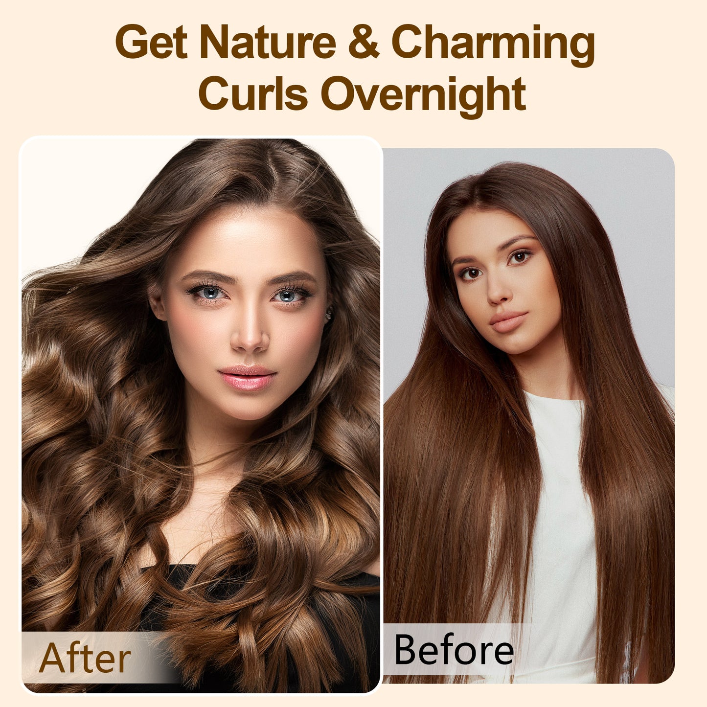 Satin heatless hair curler