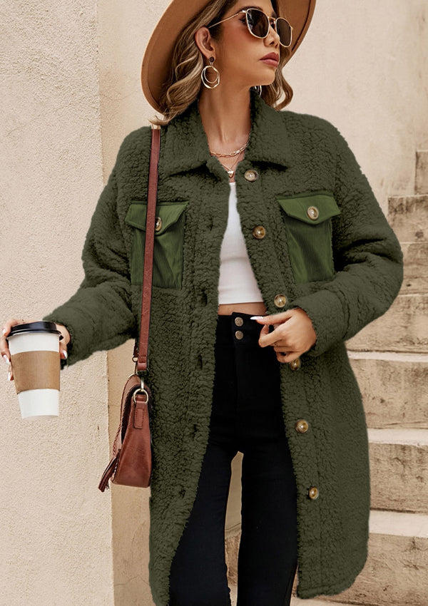 Long Sleeve Teddy Jacket