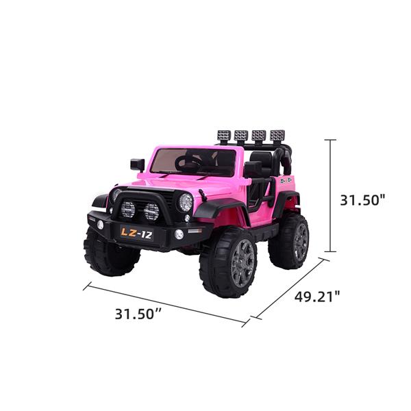 Rechargeable Kids Ride On Car Toy (Pink) - MONLANE