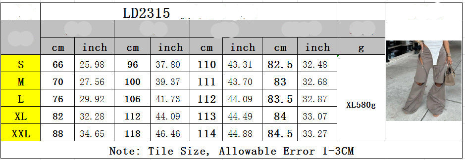 Splicing multiple zippers flared pants
