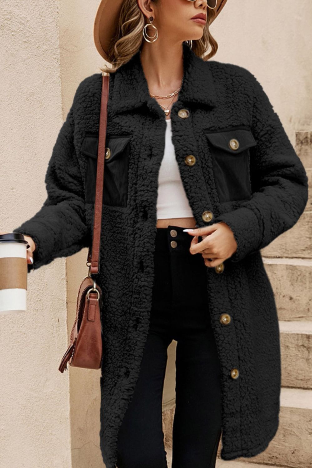 Long Sleeve Teddy Jacket