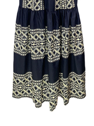 Printed Bohemian Off-The-Shoulder Dress