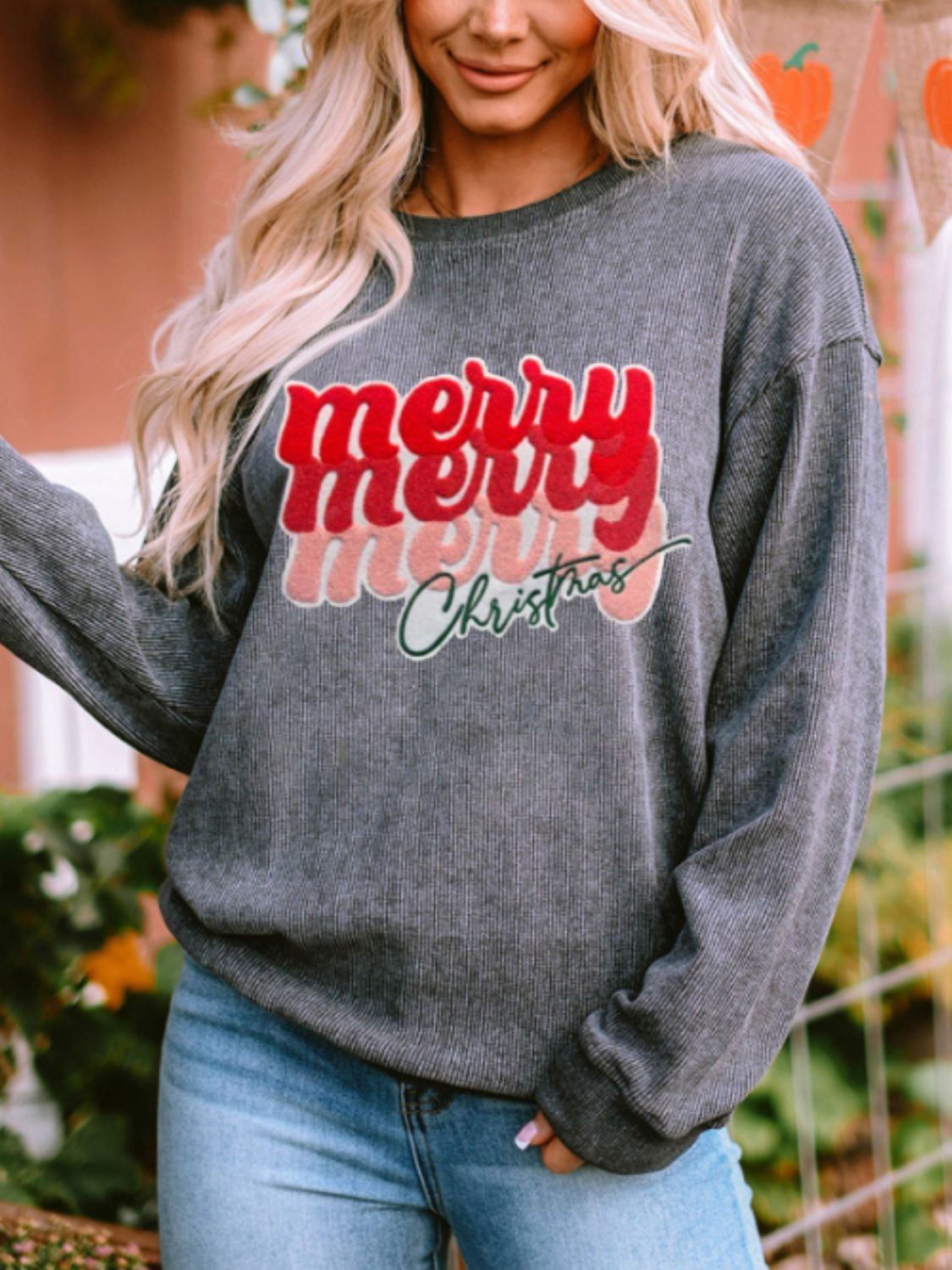 Full Size Long Sleeve Sweatshirt