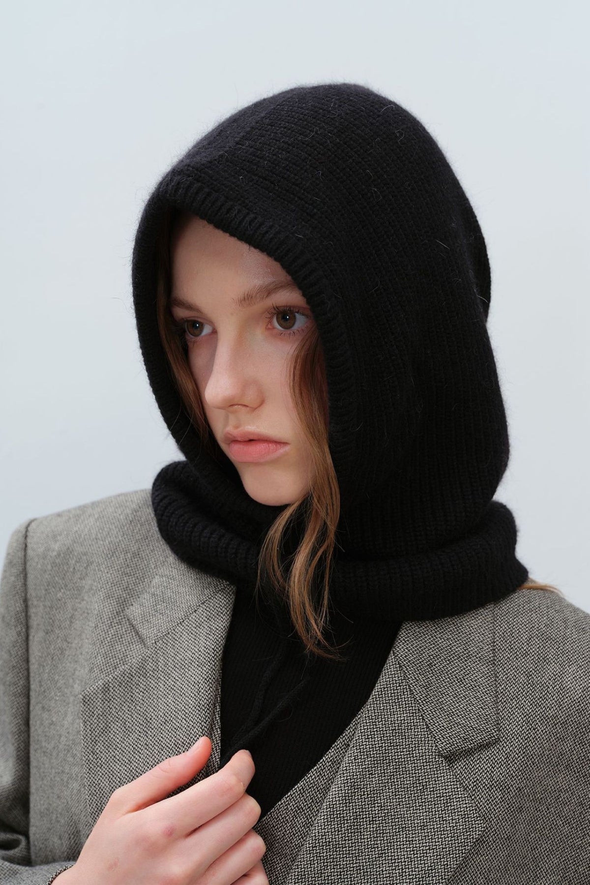 Drawstring Thermal Knit Hat