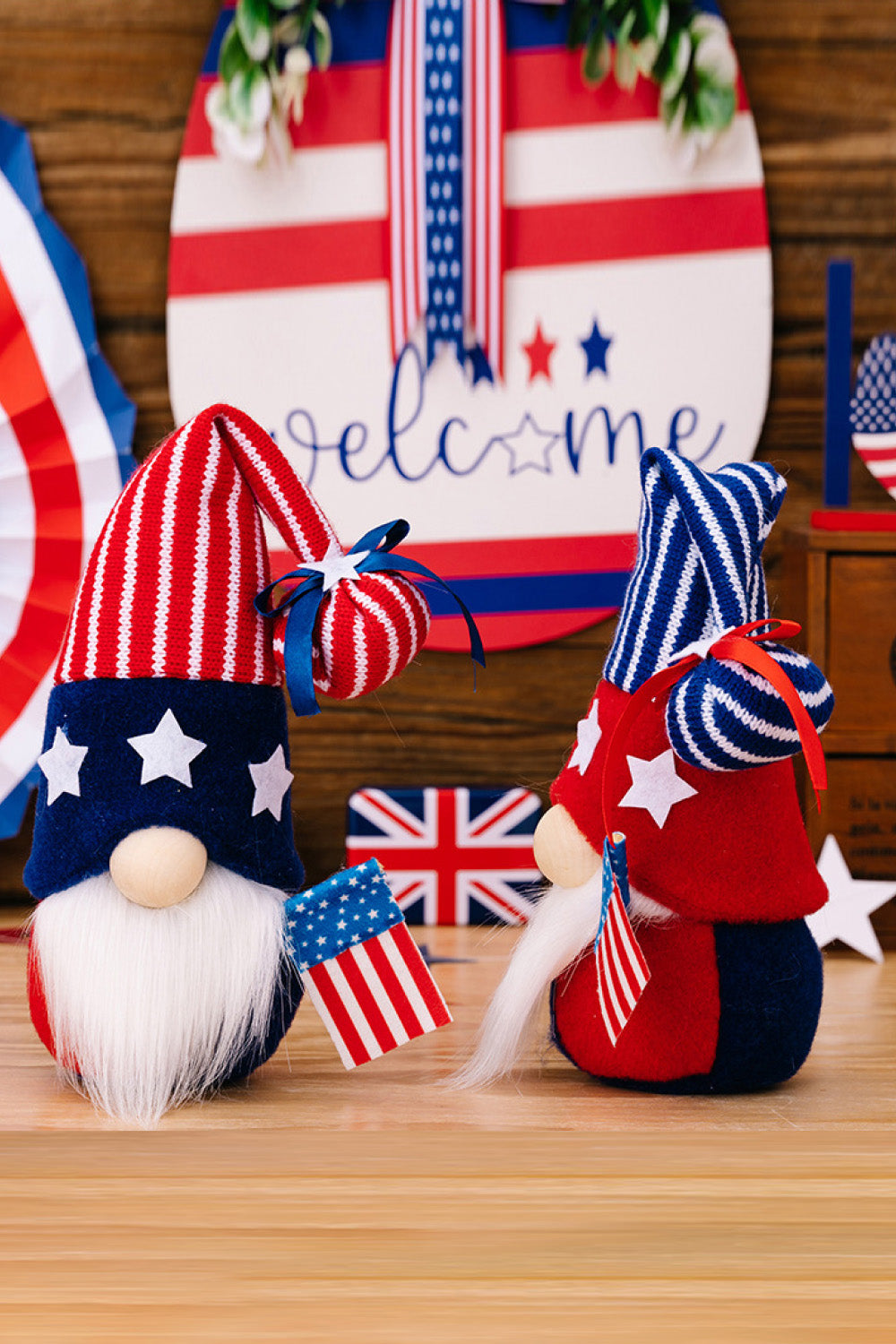 2-Piece Independence Day Knit Decor Gnomes - MONLANE