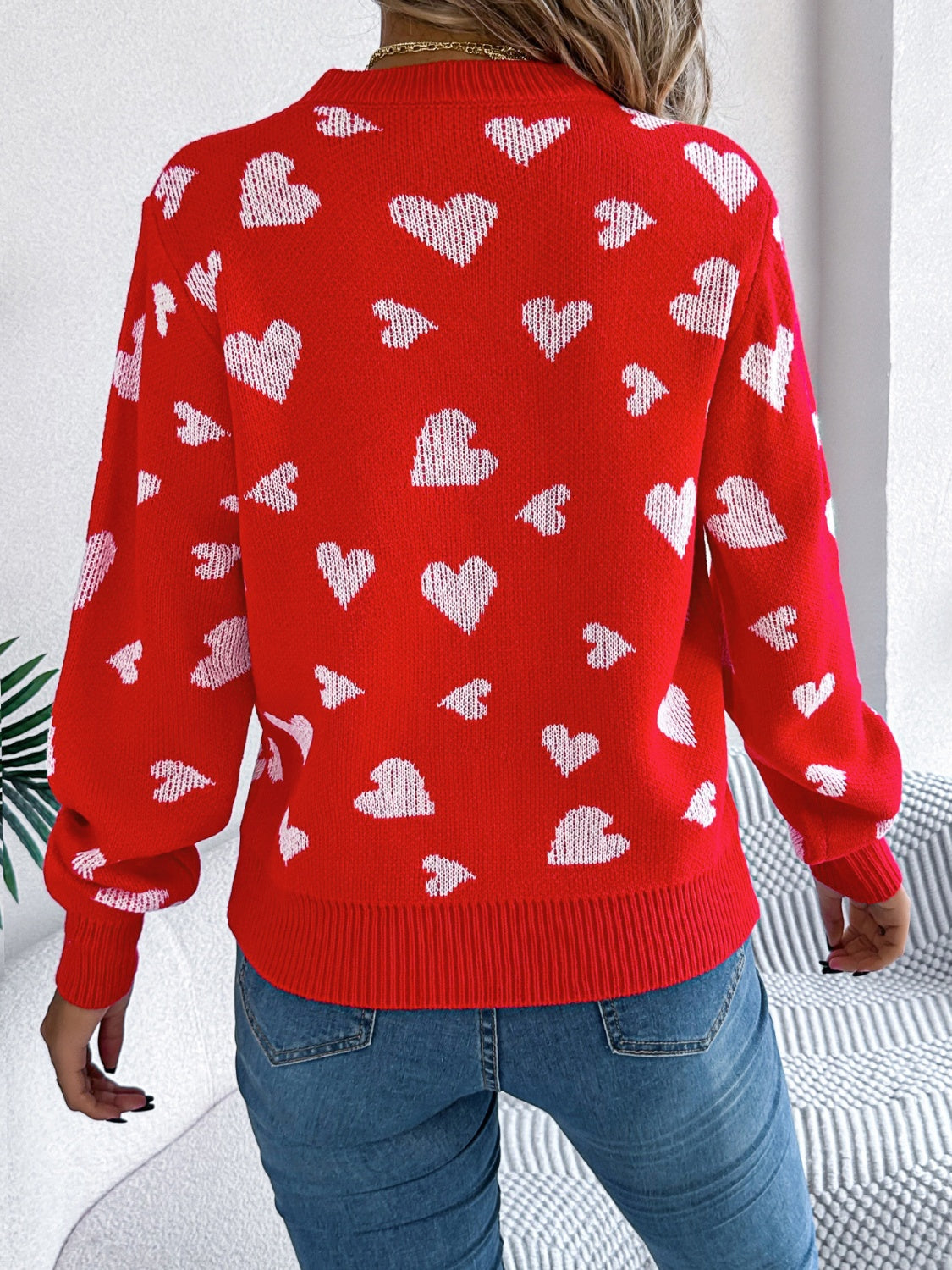 Heart Long Sleeve Sweater