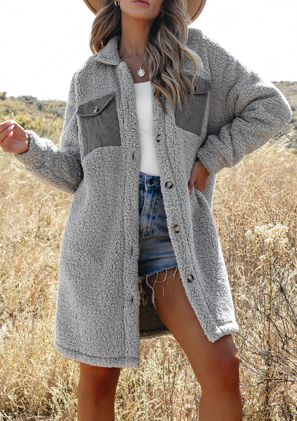 Long Sleeve Teddy Jacket