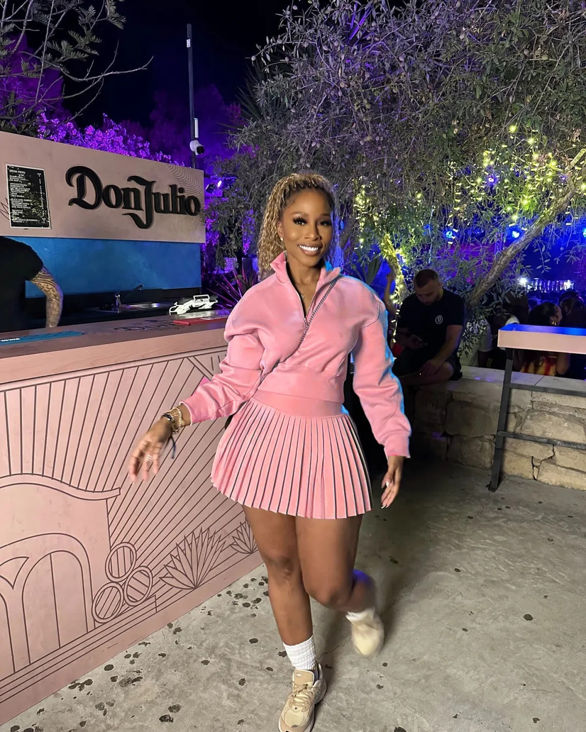 high Waisted Pleated skirt set