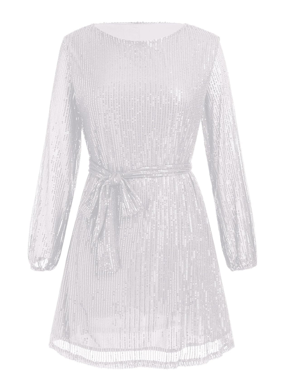 Sequin Long Sleeve Mini Dress