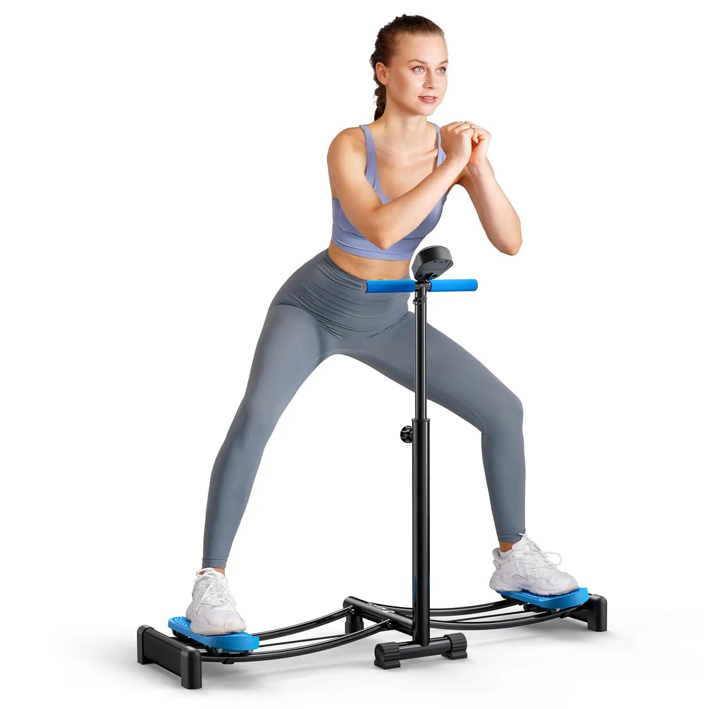 Adjustable Height Ski Exercise Machine