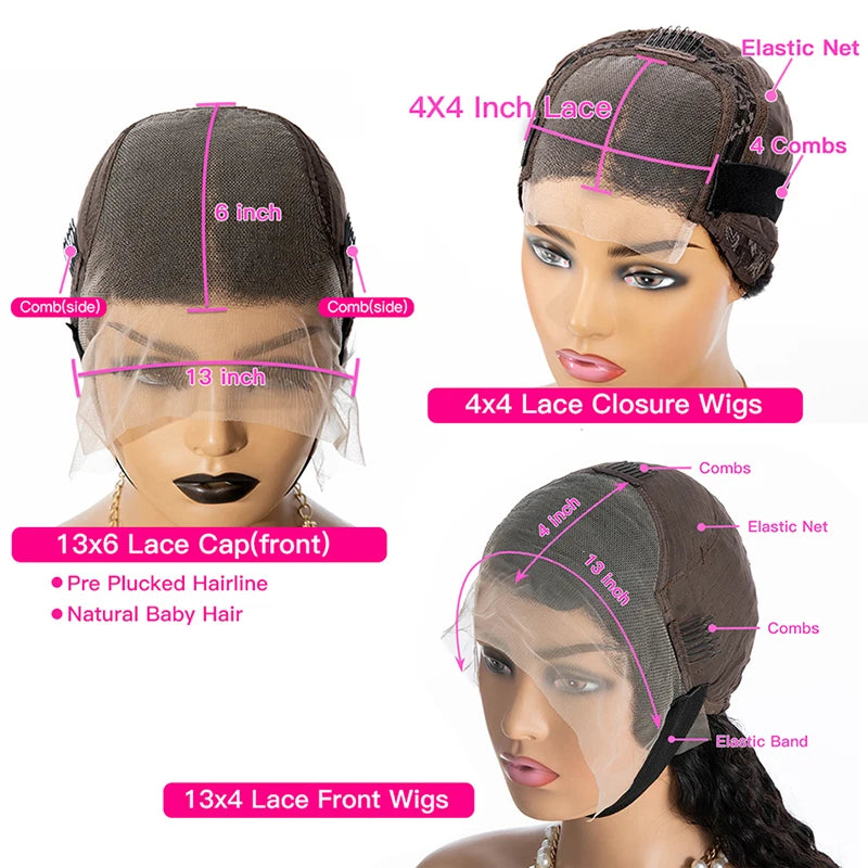 Lace Frontal Kinky Straight Wig