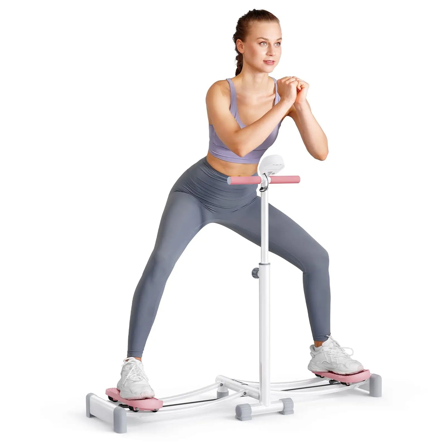 Adjustable Height Ski Exercise Machine