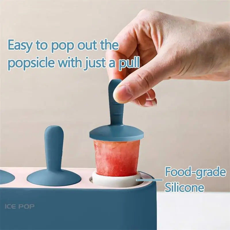 Silicone Ice Cream Pop Maker Mold