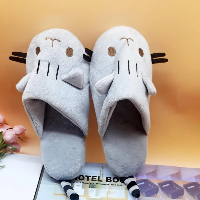 Cute Winter Fur Animal Slippers