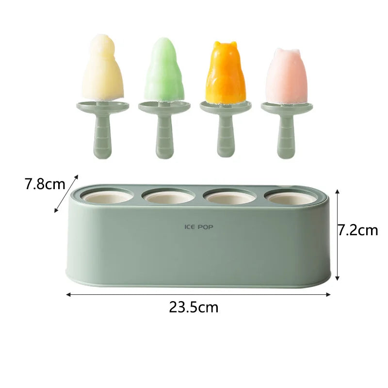 Silicone Ice Cream Pop Maker Mold