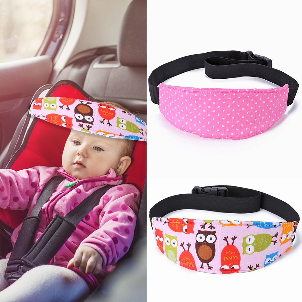 Baby Stroller Head Body Supports Infant Cars Seat Safety Sleeping Elastic Belt Kids Travel Safe Sleep Nap Aid Head Support Band - MONLANE