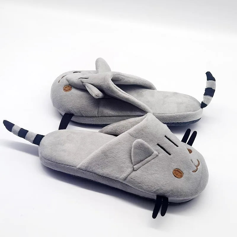 Cute Winter Fur Animal Slippers