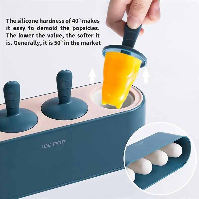 Silicone Ice Cream Pop Maker Mold