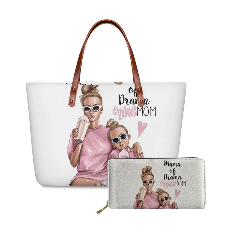 Super Mom Handbag& Wallet Set
