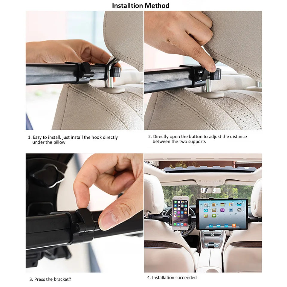 2 in 1 Car Tablet Phone Holder