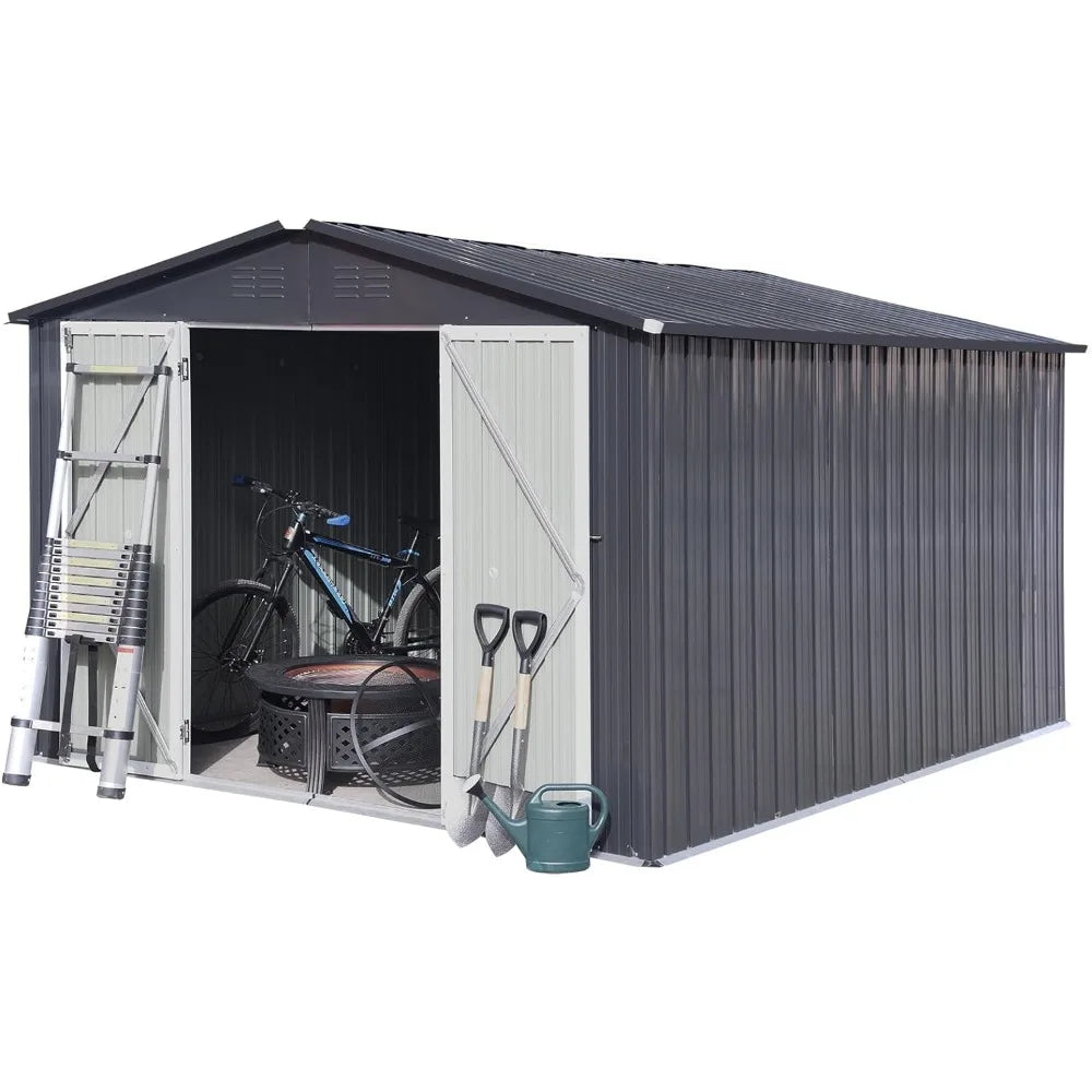 Metal Outdoor Storage Storage shed - MONLANE