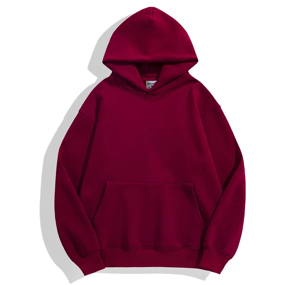 Cotton Plus Velvet Hooded Sweater