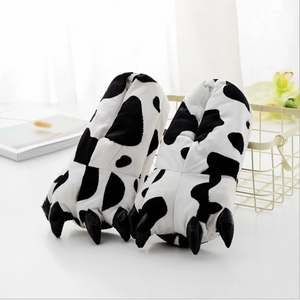 Plush Warm Animal Claw slippers