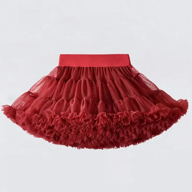 Lace Skirt Girls Fluffy Tutu Skirt