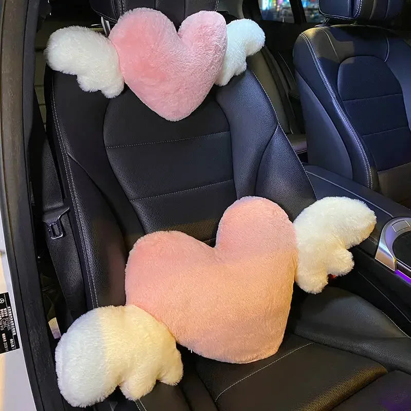 Cute Cartoon Car Headrest Pillow