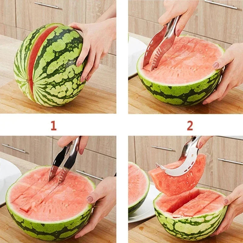 Watermelon Cutter Stainless Steel Salad Fruit Slicer - MONLANE