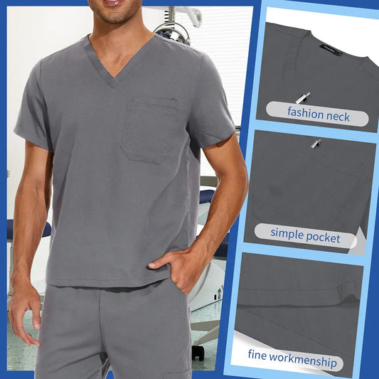 V Neck Scrub sets for men - MONLANE