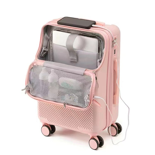 Travel Suitcase Carry on Luggage with Wheels Cabin Rolling Luggage trolley luggage bag Men's business lightweight luggage - MONLANE