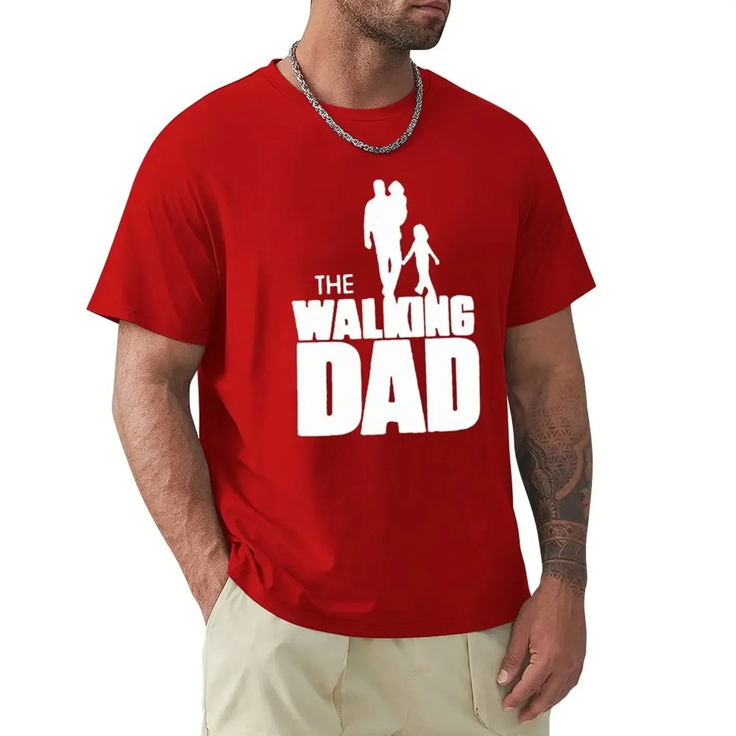 Father's Day T-shirt Walking Dad