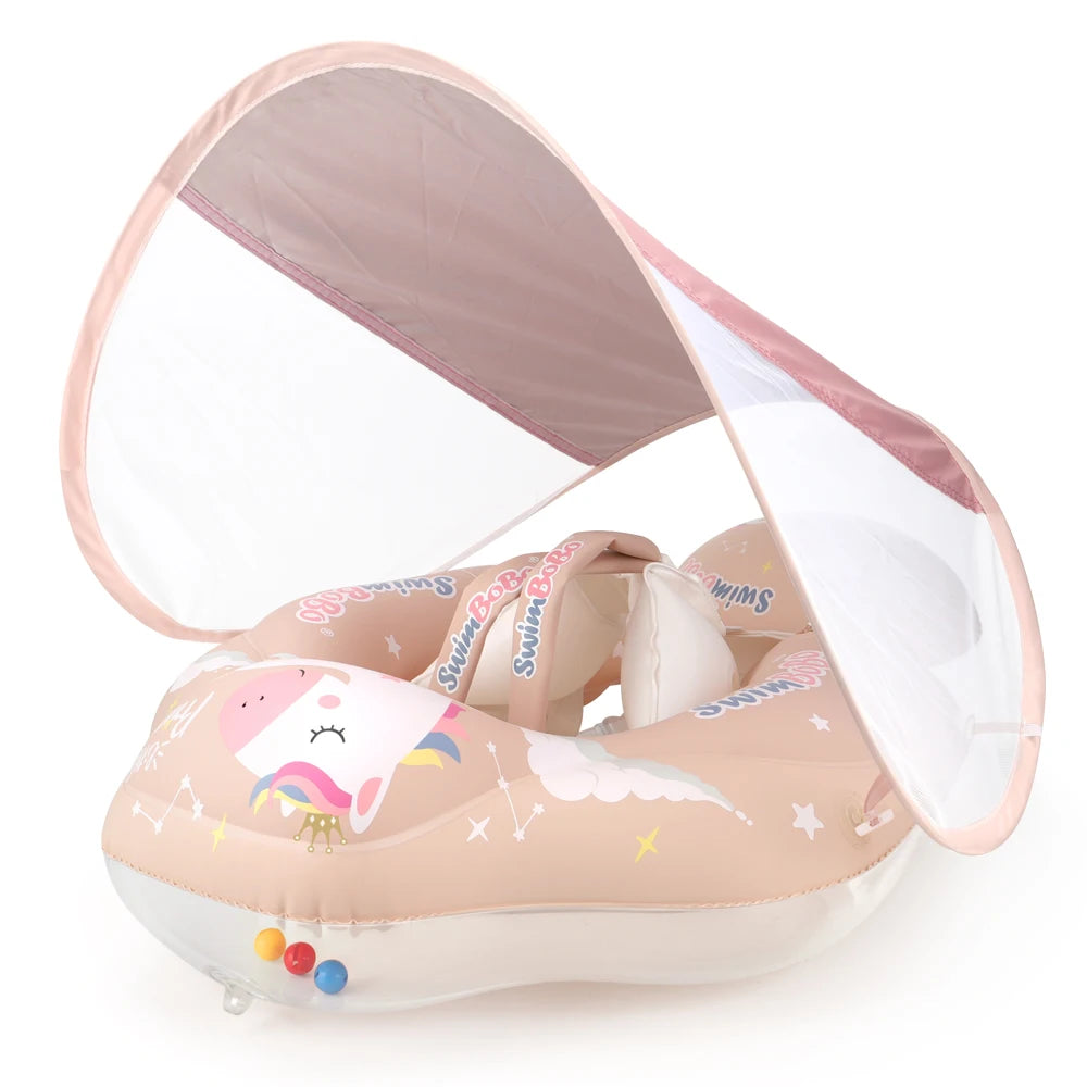Baby Swimming Float With Canopy Splash